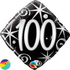 Folija balon - 100 srebrno črn